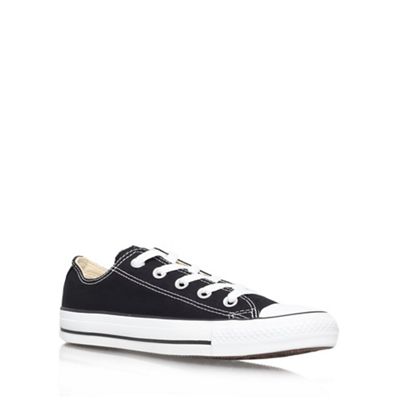 Black 'Chuck Taylor Ox' flat lace up sneaker